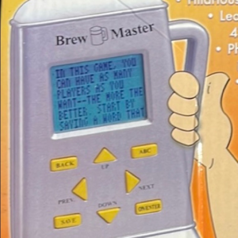 EXCALIBUR ELECTRONIC DRINKING BUDDY Handheld Pocket Game Model #363 Req 2”AAA”